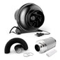 InfiniPower 195 CFM Inline Ventilation Fan 4" Air Carbon Filter and 4 Inch 8 by InfiniPower