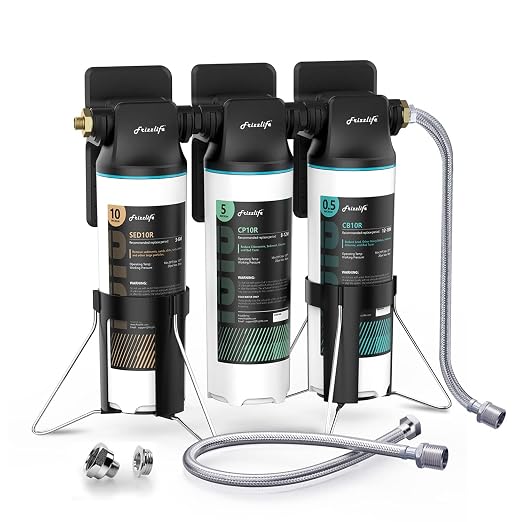 Frizzlife TW10 Under Sink Water Filter System, NSF/ANSI 53&42 Certified Elements by FRIZZLIFE
