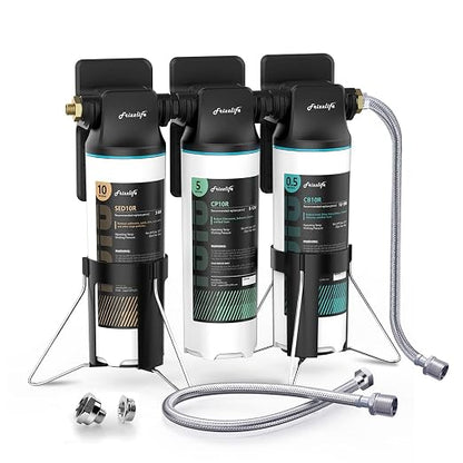 Frizzlife TW10 Under Sink Water Filter System, NSF/ANSI 53&42 Certified Elements by FRIZZLIFE