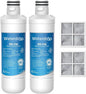 Waterdrop LT1000PC ADQ747935 Refrigerator Water Filter and Air Filter, by Waterdrop