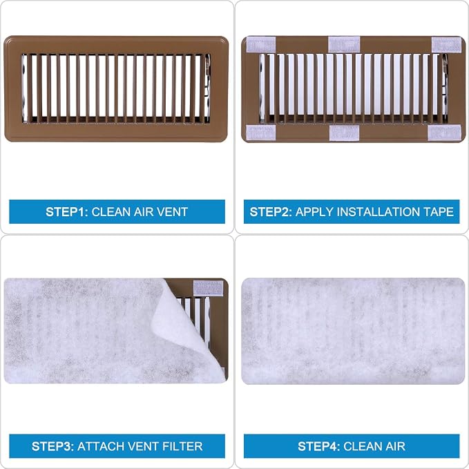 Complete Air Vent Filters Kit- 98‘’ x 18'' Electrostatic Media - Image 6