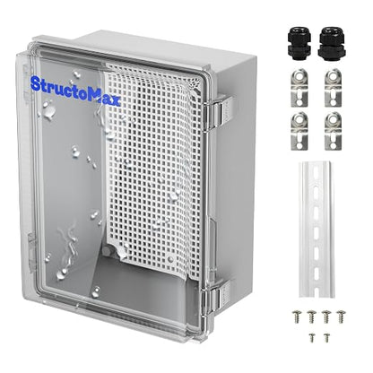 Outdoor Electrical Junction Box | IP67 Waterproof | Resistant ABS Material by StructoMax