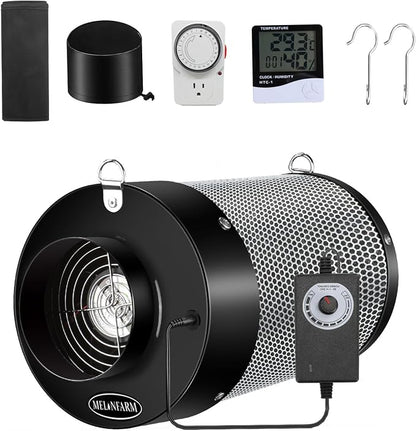 MELONFARM 4 inch Air Carbon Filter Smelliness Control by MELONFARM