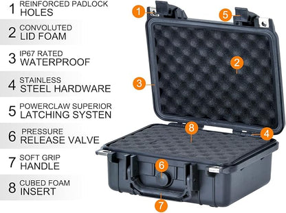 MEIJIA Portable All Weather IP67 Waterproof Protective Case, Hard Camera Case - Image 6
