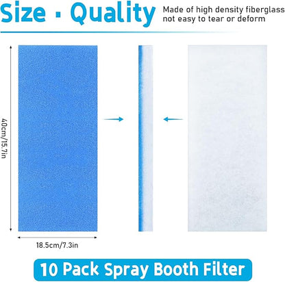 10 Pack Airbrush Spray Booth Filter Replacement Air Filter Airbrush Paint Booth - Image 2