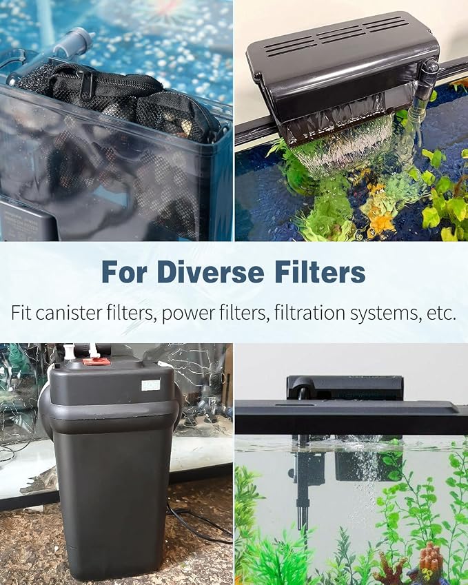 Pawfly 8 Pack Aquarium Filter Media Bags, Fish Tank Fine Mesh Bag - Image 7