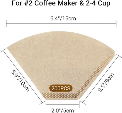 Segarty Coffee Filters Cone, Disposable Pour Over Coffee Filter, 02 Size Coffee - Image 2