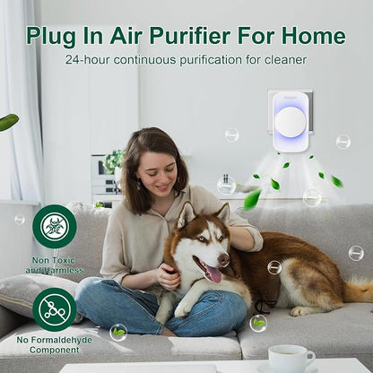 Air Ionizer for Home, Ionic Air Purifier Plug in - Image 2
