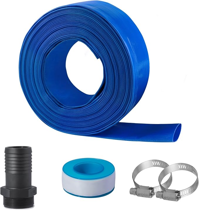 Eastrans 2 in x 50 ft Pool Backwash Hose Kit by EASTRANS