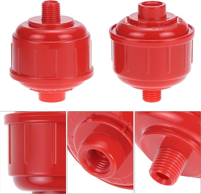 QWORK 10 Pack Disposable Mini Air Water Trap Filters, 1/4" Threads, Spray Gun - Image 3