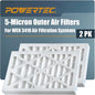 POWERTEC 5 Micron Outer Air Filter 2PK by POWERTEC