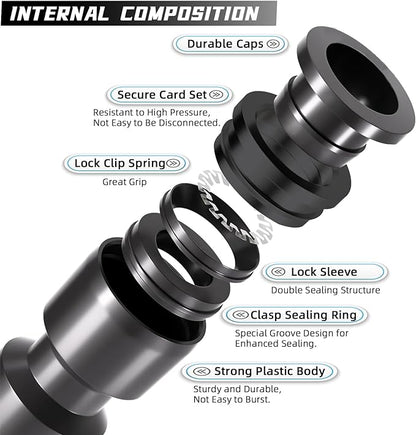 30 Pack Quick Connect 1/4" Drip Irrigation Coupling Connectors, Universal - Image 3