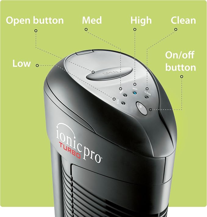 Ionic Pro Turbo Ionic Air Purifier Tower - Image 8