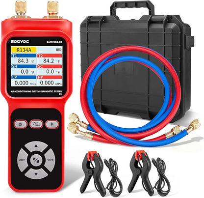 Digital Manifold Pressure Tester Gauge by One-StopcoolingDepotforPros