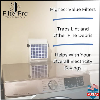 6-Pack of Polyester Filters for BetterVent Indoor Dryer Vent | Clean Laundry - Image 5