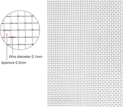 Stainless Steel Woven Wire Mesh 304 Stainless Steel Woven Wire, 80 Mesh Fly - Image 2