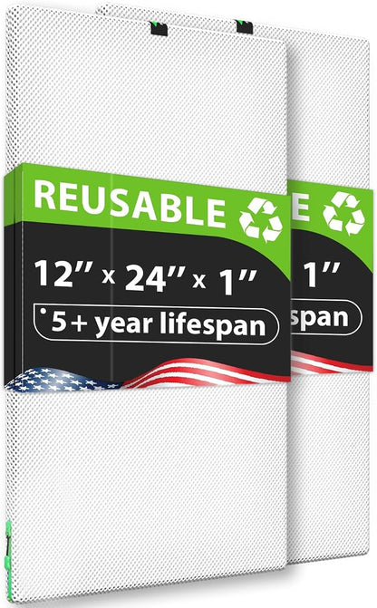 REair 12x24x1 Air filter Pro Kit, Washable and Reusable Air Filter 12x24x1 by Reair