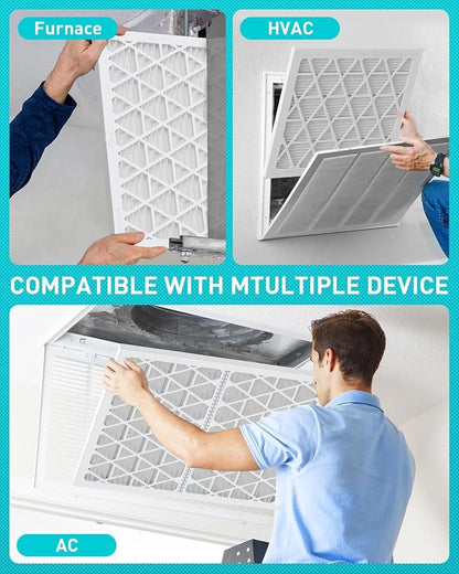 14x14x1 Refillable Air Filter Kit, MERV 8, 1 Reusable Frame ＆ 6 Refills - Image 5
