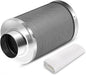4 Inch Air Carbon Filter Odor Control, Reversible Flange, Pre-Filter Included by Unknown