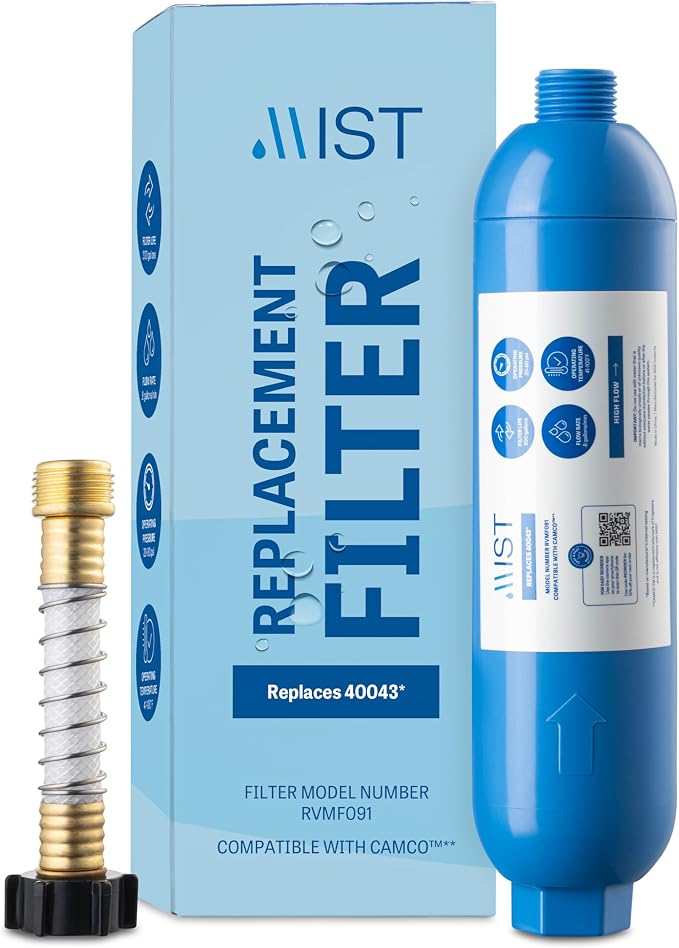 Mist 40043 Replacement for Camco RV Inline Water Filter 40043, by MistWaterAirFilters