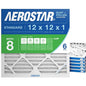 Aerostar 12x12x1 MERV 8 Air Filter, ACTUAL SIZE, Air Conditioning & Furnace by AirFiltersDelivered