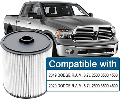 2 PCS AULDAY Fuel Filter Fits for Ram 2500 3500 4500 5500 6.7L 2019 2020 2021 - Image 2