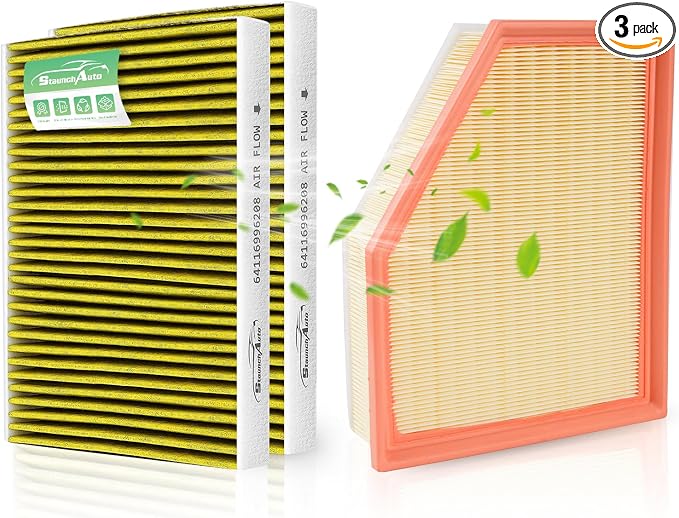 Engine & 2*Cabin Air Filter Set by StaunchAuto