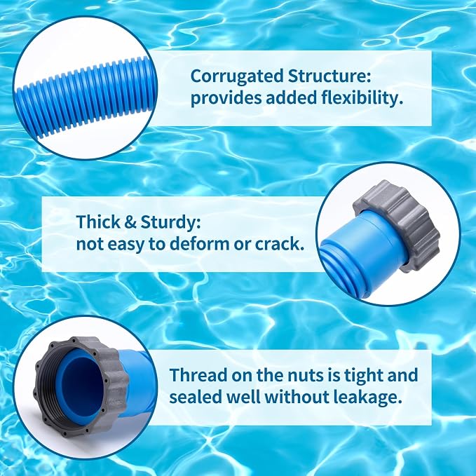 2-Pack 1.5 Inch Pool Pump Hose Replacement - Image 5