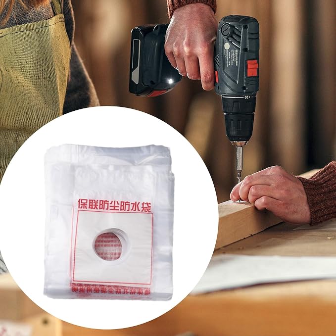 Electric Hammer Dust Bag – Drill Dust Sealr, Hole Saw Catcher | 100PCS Fine - Image 8
