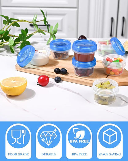 Salad Dressing Containers, Reusable Easy to Open Dressing, Dip Containers to Go - Image 2