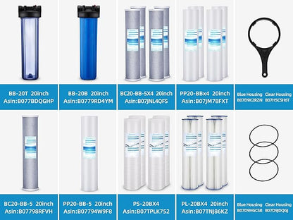 Geekpure Whole House PP Sediment and Carbon Block Replacement Filters -4.5 x 20 - Image 8