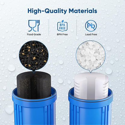 PUREPLUS 5 Micron 4.5" x 10" Whole House Water Filter Combo Kit - Image 5
