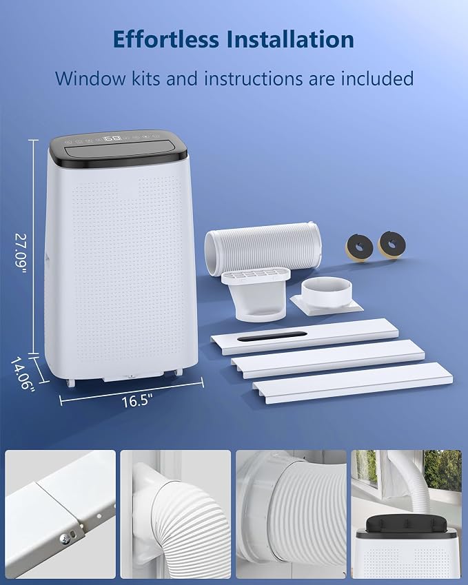 14000 BTU Portable Air Conditioner, Portable AC Unit - Image 9