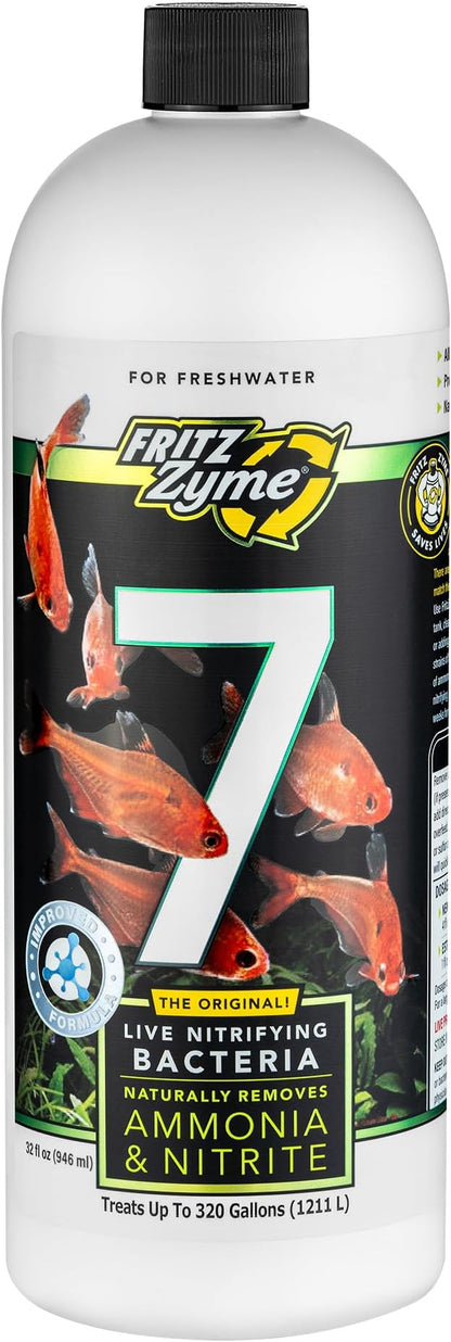 Fritz Aquatics FritzZyme 7 Live Nitrifying Bacteria Naturally Removes Amonia & by FritzAquatics