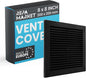 Repa Market 8 x 8 Inch Black Square Air Vent Cover by RepaMarket