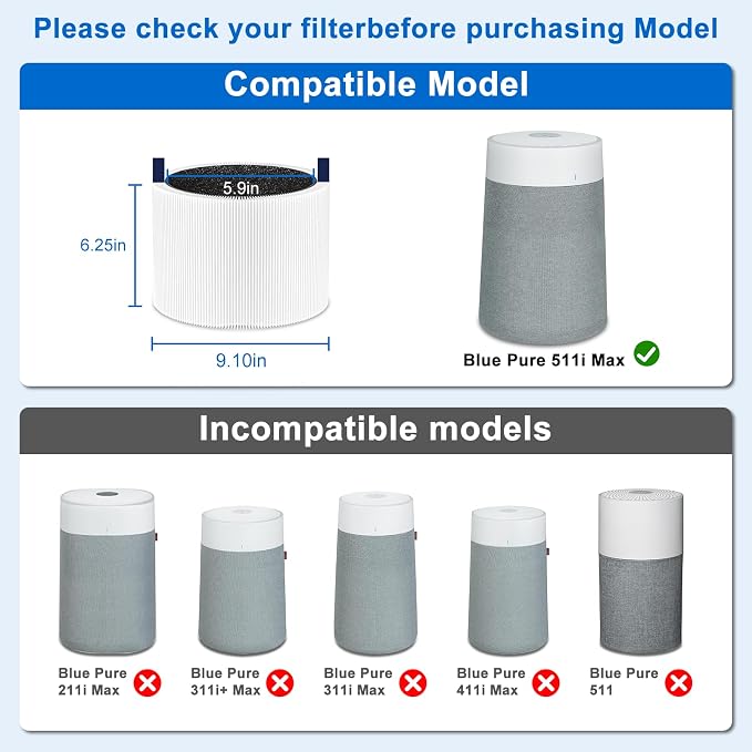 511i Max Filter Replacement Compatible - Image 2