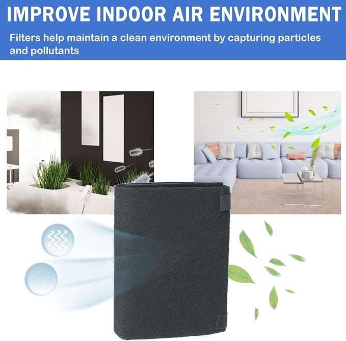 Cut to Fit Carbon Air Filter, Replacement Charcoal Filters, Carbon Pad Pre - Image 2