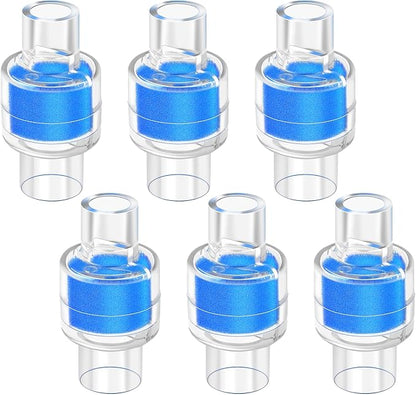 6 Pack HME Heat Moisture Exchanger/Exchange Filter in-Line Humidification by Blutoget