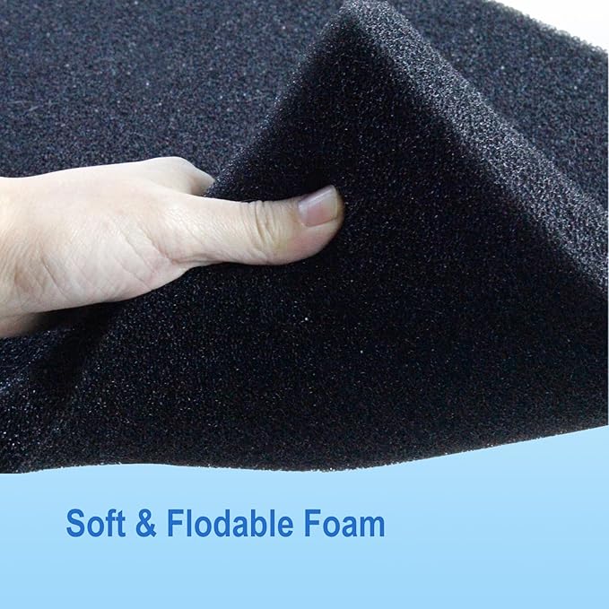 AQUANEAT Aquarium Bio Sponge Filter Media Pad 36" x 12" x 1" / 72" x 12" x 1" - Image 6