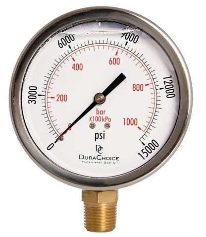 4" Oil Filled Pressure Gauge - Image 4