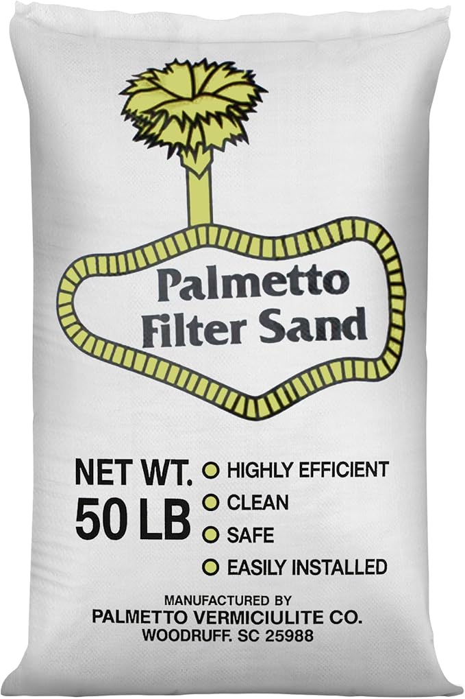 Palmetto Swimming Pool Filter Sand, 50 lb Bag – Natural Silica by Unknown