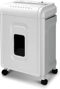 Aurora High-Security 8-Sheet Micro-Cut Paper, CD/DVD and Credit Card Shredder, White/Gray