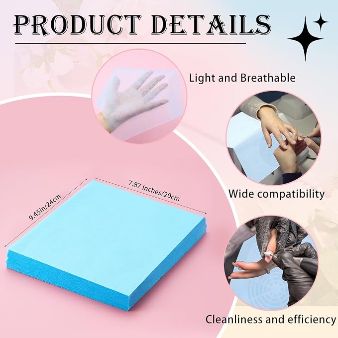 400 Sheets Nail Dust Collector Filter Paper Disposable Nail Dust Suction - Image 4