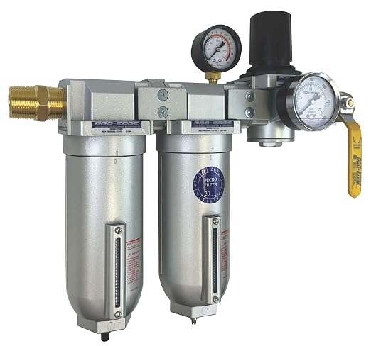 1/2" NPT Industrial Moisture Removing Particulate Filter Water Separator and Oil - Image 2