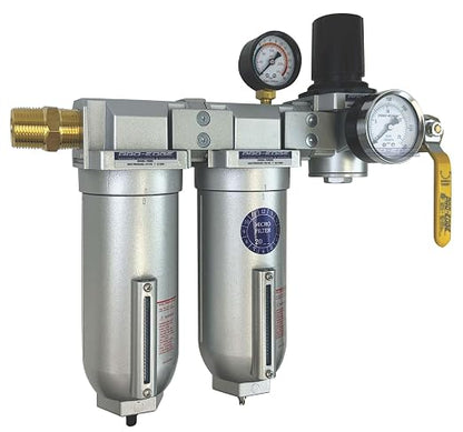 1/2" NPT Industrial Moisture Removing Particulate Filter Water Separator and Oil - Image 2