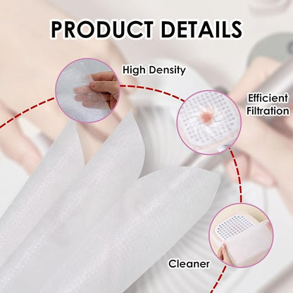 300 Sheets Nail Dust Collector Filter Paper: Disposable Dust Vacuum Filter - Image 3