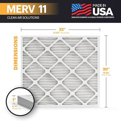 BNX TruFilter 20x22x1 Air Filter MERV 11- MADE IN USA - Image 2