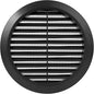 Black 6" Inch Round Ventilation Grille by Unknown