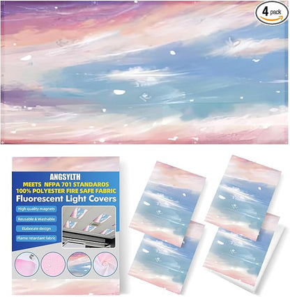 4 Pcs Fluorescent Light Covers by ANGSYLTH