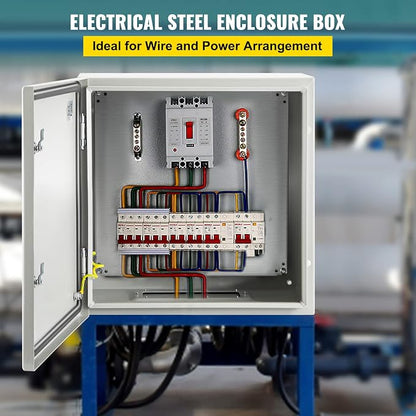 VEVOR NEMA Steel Enclosure, IP66 Waterproof & Dustproof, Outdoor/Indoor - Image 2